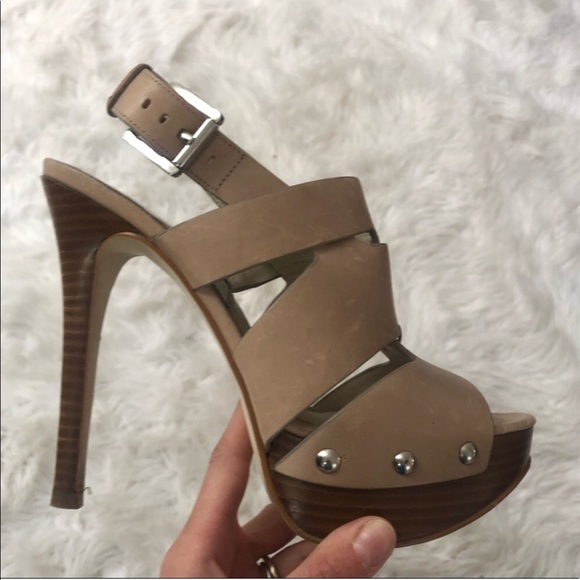 MICHAEL Michael Kors Shoes - MICHAEL Michael Kors Nude Platform Stiletto Heels